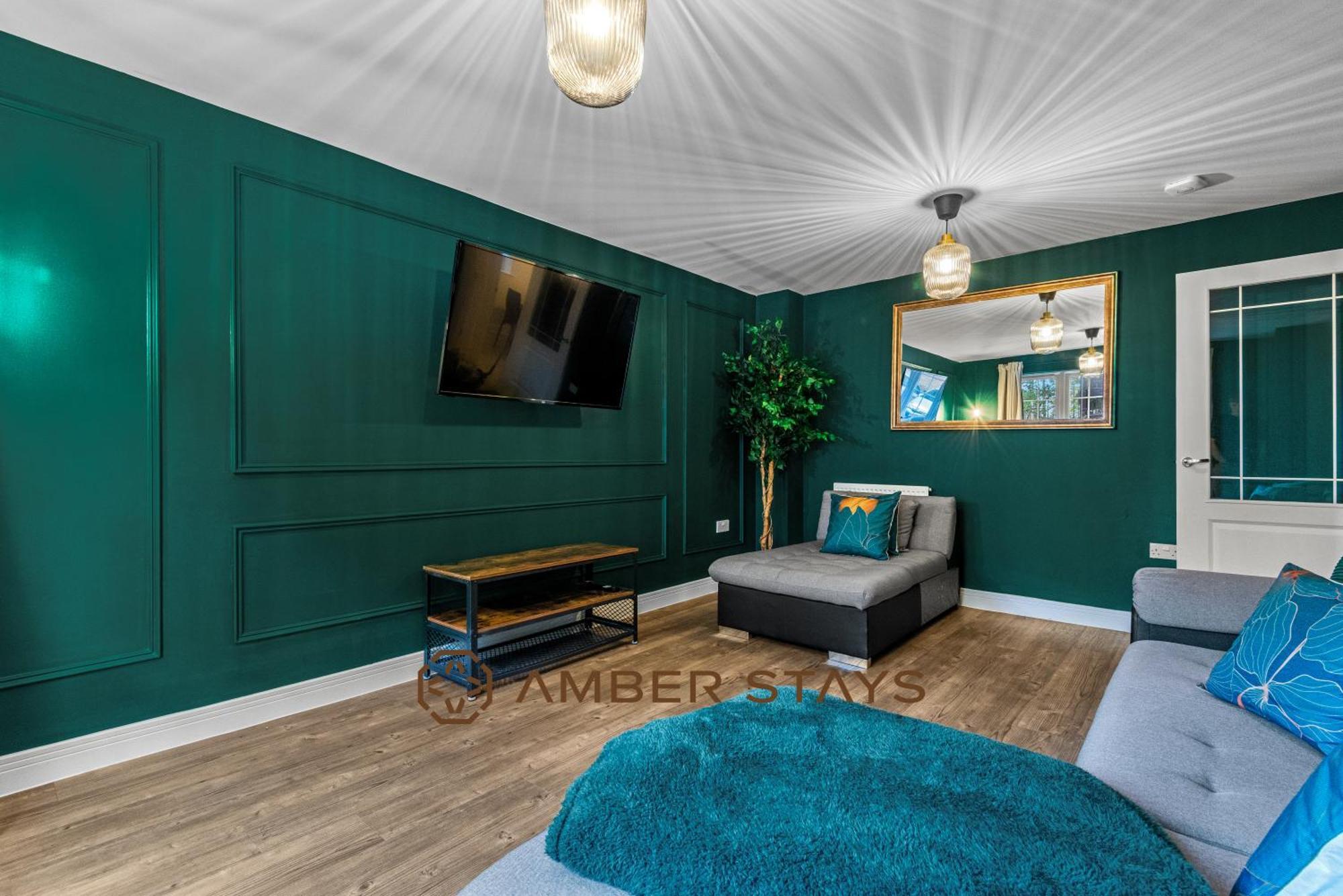Spacious 5 Bed House In Reading By Amber Stays, Perfect For Business & Contractors, Sleeps 12! Buitenkant foto